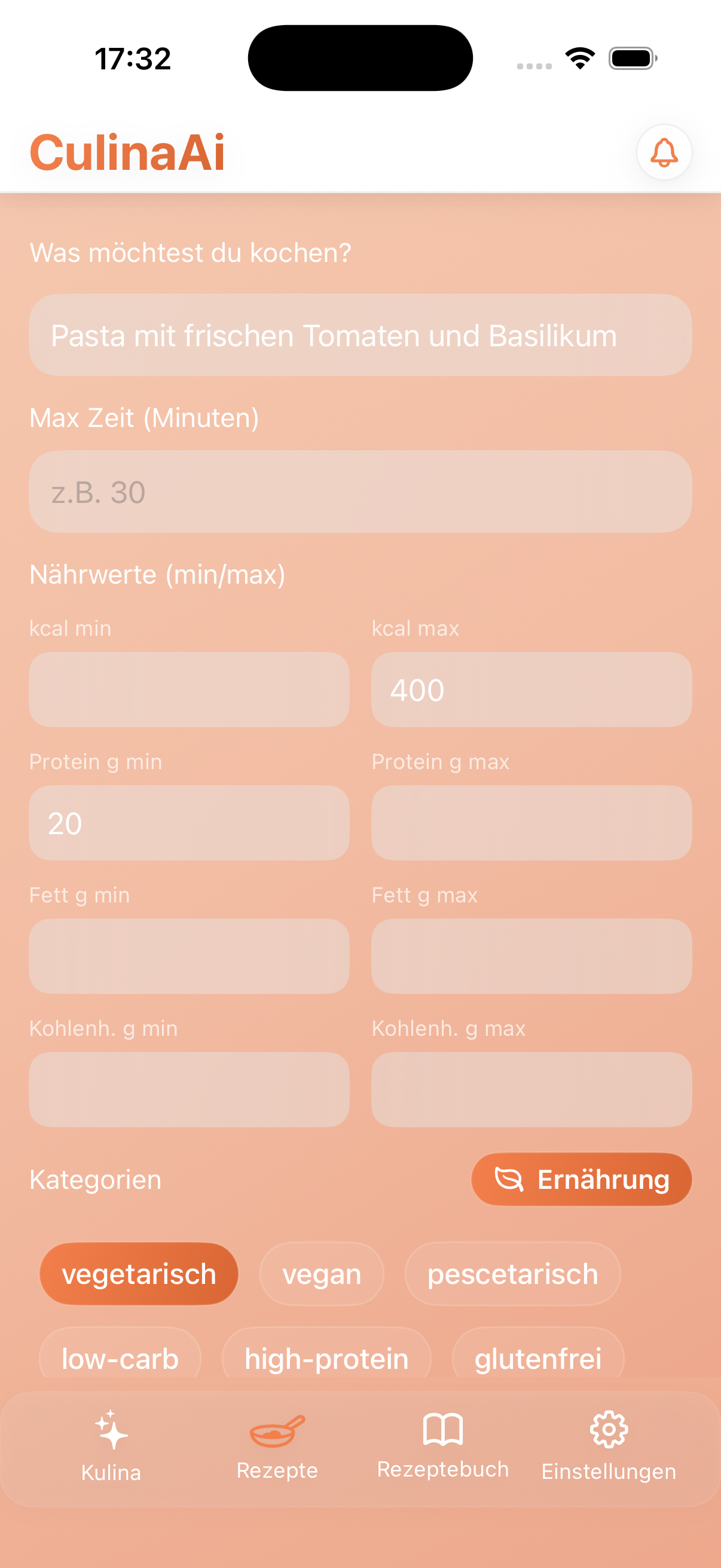 CulinaChef App Screenshot 2